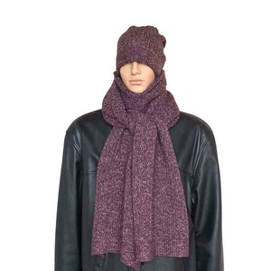Scarf and Hat Mulberry - Alpaca Wool Long Scarves For Men from Quetzal Artisan