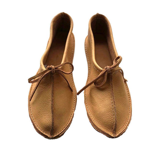 Ballerina Brown Moosehide - Soft and Supple Womens Slippers from Quetzal Artisan