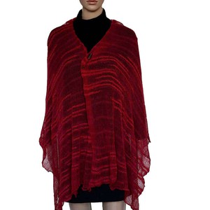 Crimson Red Shawl- Handwoven Thin Versatile Women Scarves from Quetzal Artisan