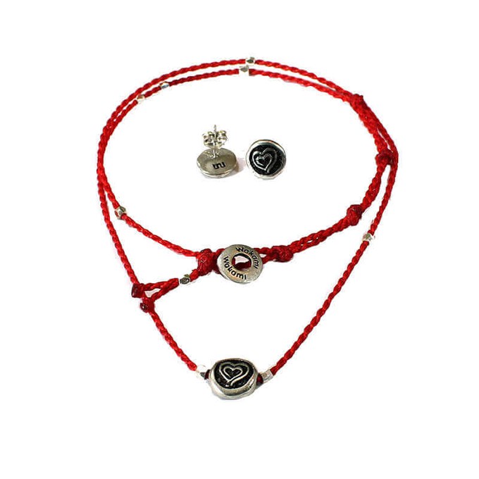 Necklace & Earrings Love - Set - Handmade and Fairtrade from Quetzal Artisan