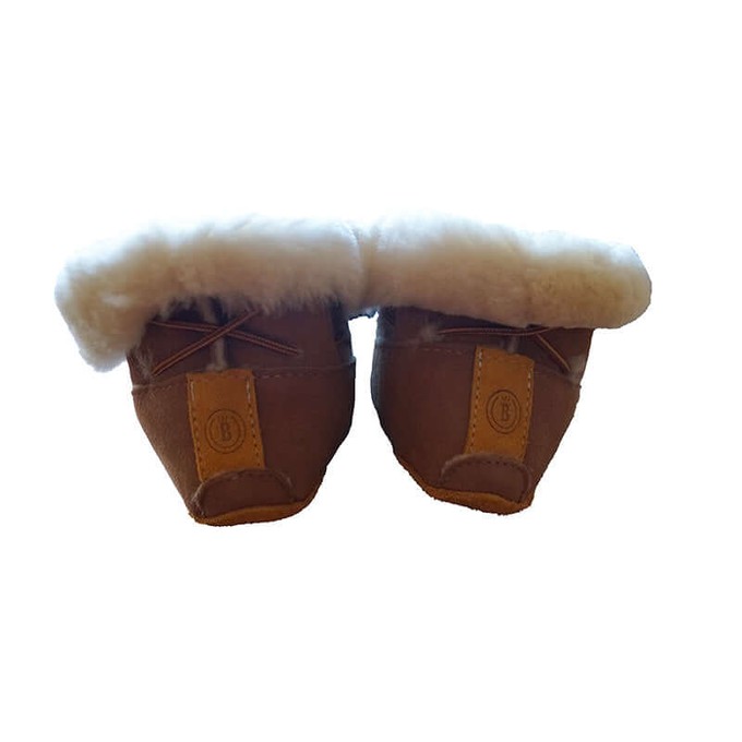 Men Sheepskin Moccasin Boots - Handmade Warm House Slippers from Quetzal Artisan