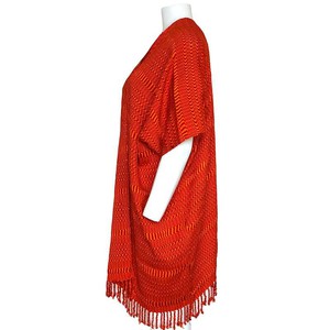 Orange Summer Poncho - Ecofriendly & Fairtrade Cotton Tunic from Quetzal Artisan