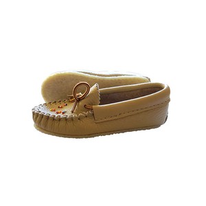 Girls Leather Moccasins - Hiawatha Traditional Native Shoes from Quetzal Artisan