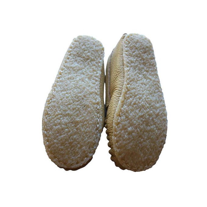 Girls Leather Moccasins - Hiawatha Traditional Native Shoes from Quetzal Artisan