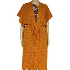 Poncho Tunic Goldenrod - Alpaca Wool - Stylish and Warm via Quetzal Artisan