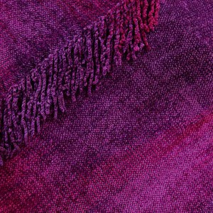 Poncho Magenta - Bio Bamboo Chenille - Stylish & Fairtrade from Quetzal Artisan