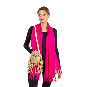 Shawl Pink - Natural Dyes - Stylish, Ecofriendly & Fairtrade from Quetzal Artisan