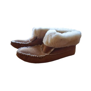 Moccasin Boots Sheepskin - Women Handmade Winter Slippers from Quetzal Artisan