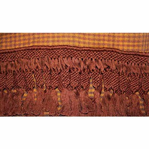 Brown Yellow Shawl - Extra Large Handwoven Wrap from Quetzal Artisan