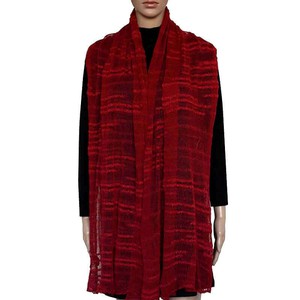 Crimson Red Shawl- Handwoven Thin Versatile Women Scarves from Quetzal Artisan