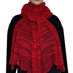 Crimson Red Shawl- Handwoven Thin Versatile Women Scarves from Quetzal Artisan