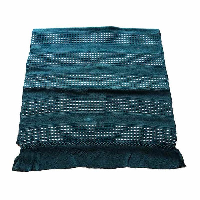 Table Runner Pine Green - Handmade & Fairtrade Table Runner from Quetzal Artisan