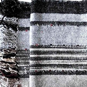 Scarf Black Grey - Organic Bamboo - Beautiful and Fairtrade from Quetzal Artisan