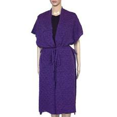 Poncho Tunic Purple - Handwoven - Stylish and Versatile via Quetzal Artisan