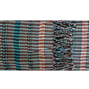 Scarf Green Brown - Natural Dyes - Ecofriendly and Fairtrade from Quetzal Artisan