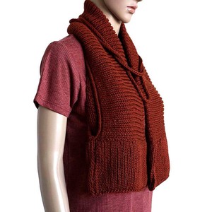 Bolero Scarf Bordeaux - Alpaca Wool & Pima Cotton - Stylish from Quetzal Artisan