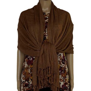 Dark Brown Hand Woven Shawl | Natural Dyed Eco-Friendly Wrap from Quetzal Artisan