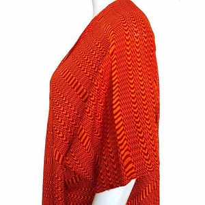 Orange Summer Poncho - Ecofriendly & Fairtrade Cotton Tunic from Quetzal Artisan