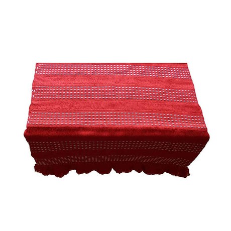 Table Runner Red Strawberry - 68" x 17" - Lovely & Fairtrade from Quetzal Artisan