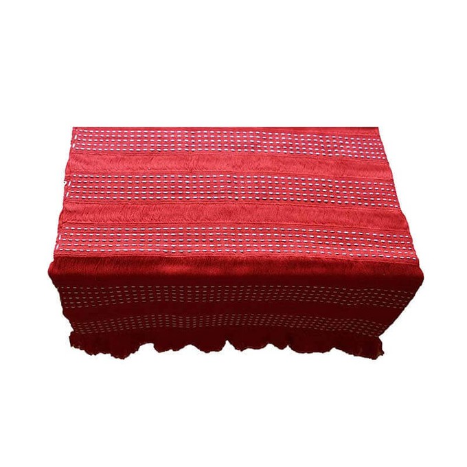 Table Runner Red Strawberry - 68" x 17" - Lovely & Fairtrade from Quetzal Artisan