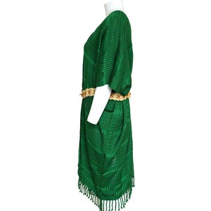 Green Summer Poncho - Eco-friendly & Fairtrade Cotton Tunic from Quetzal Artisan