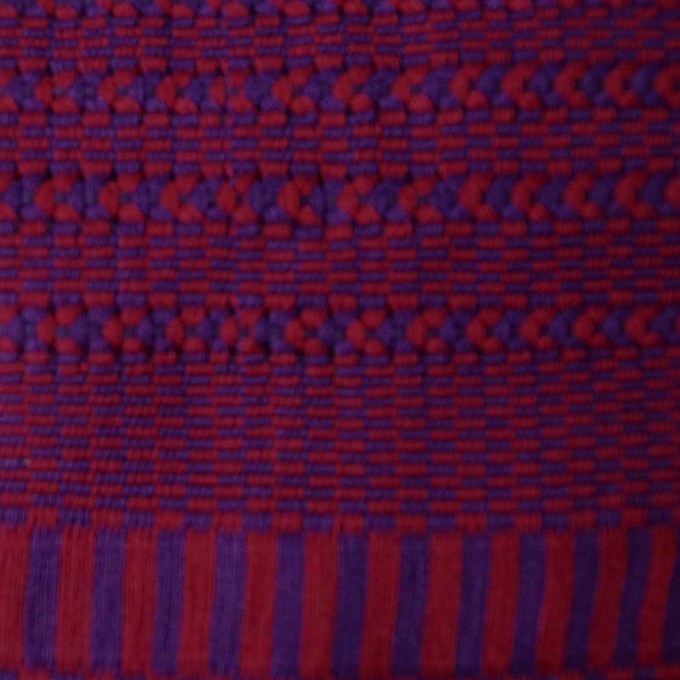 Red Blue Summer Poncho - Fairtrade Ecofriendly Cotton Tunic from Quetzal Artisan