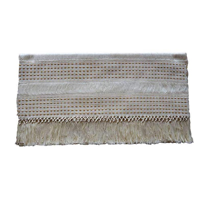 Table Runner Cream - 68" x 17" - Handmade en Fairtrade from Quetzal Artisan