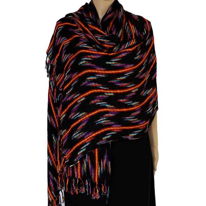 Jaspe Sunset Shawl | Handwoven Eco-Friendly Women's Scarf from Quetzal Artisan