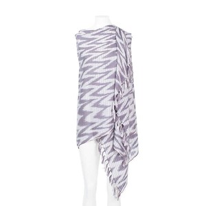 Grey Waves Shawl - Eco Friendly Tie Dye Scarf | Fashion Wrap from Quetzal Artisan