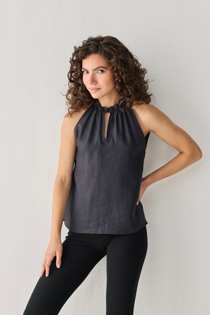 Halter Neck Top in Black from Reistor