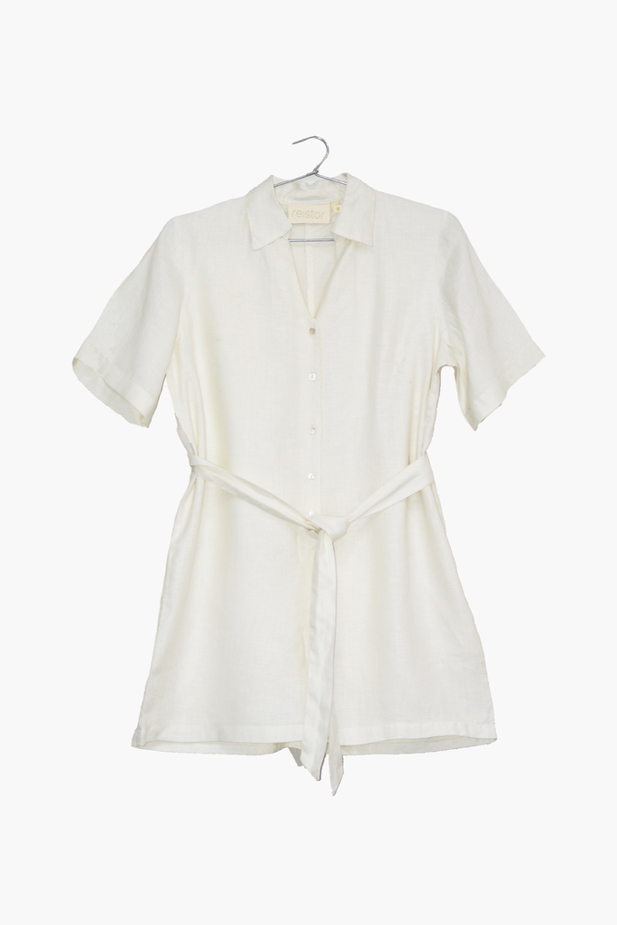 Barefoot in the Park Romper in Off-white from Reistor