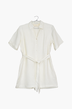 Barefoot in the Park Romper in Off-white from Reistor