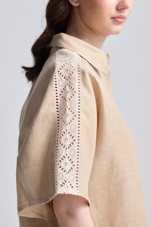 Boxy Shirt with Lace Set from Reistor