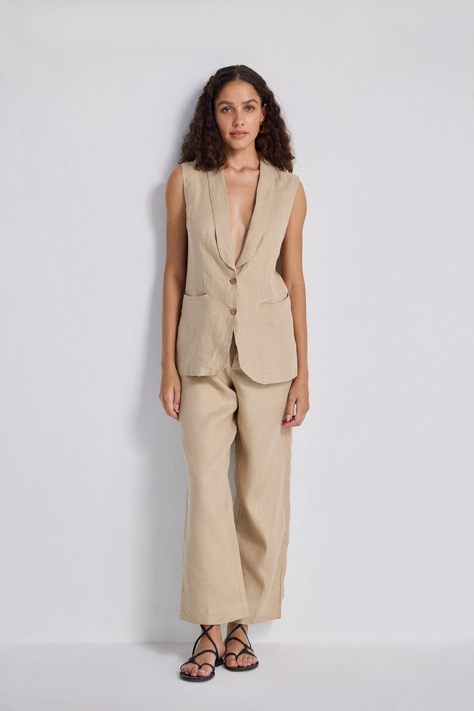 Sleeveless Hemp Jacket Set from Reistor