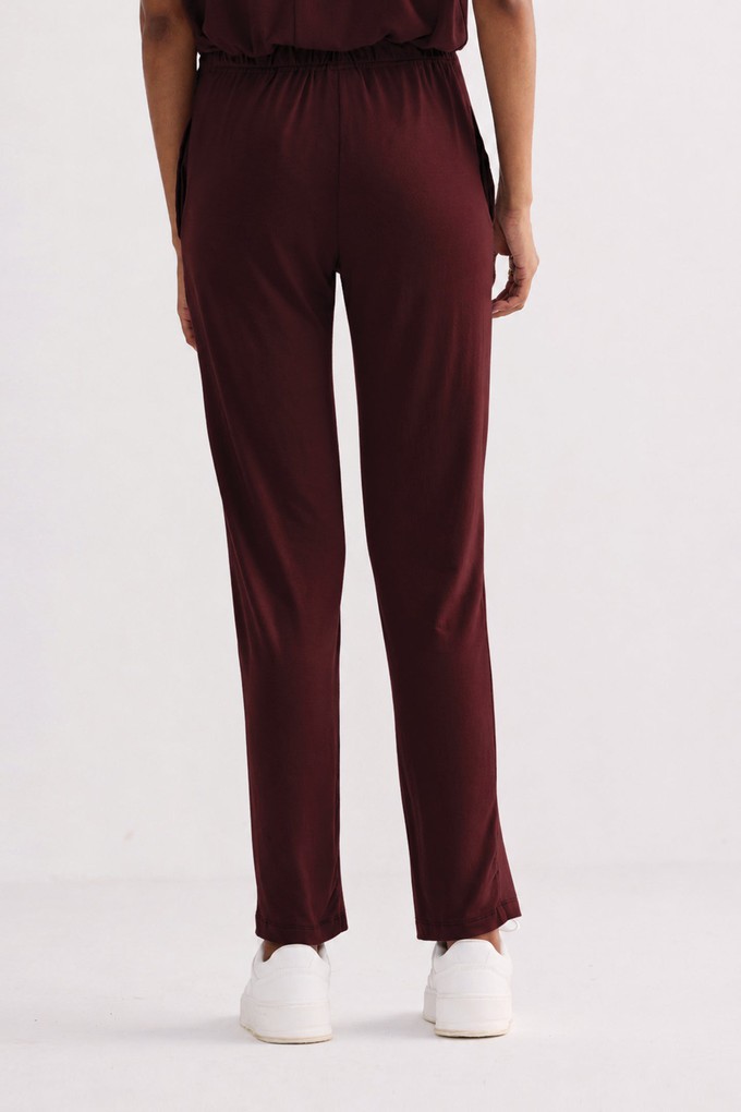 Relaxed Tee Set in Merlot from Reistor