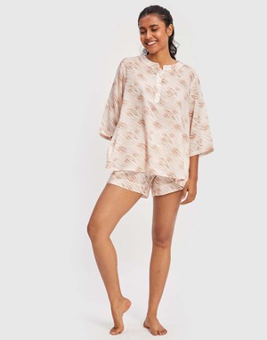 Laze and Unwind Pajama Shorts Set from Reistor