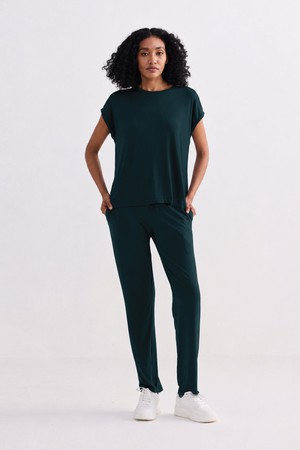 Relaxed Tee Set in Teal from Reistor