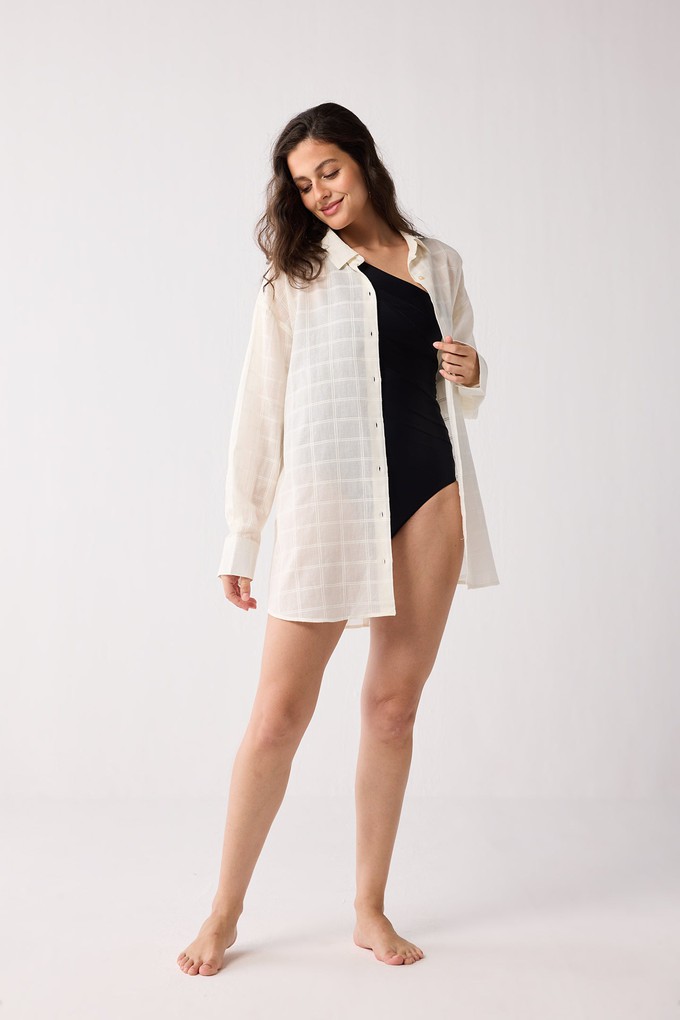 Oversized Shirt in Textured Checks from Reistor