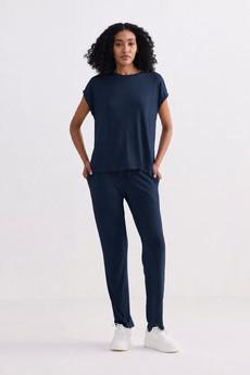 Relaxed Tee Set In Navy via Reistor