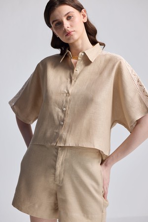 Boxy Shirt with Lace Set from Reistor