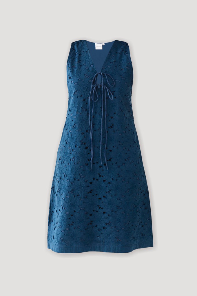 Sleeveless Knee-Length Dress in Blue from Reistor