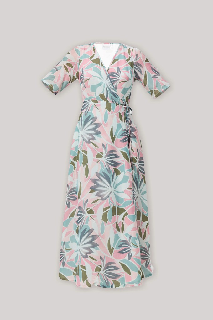 Maxi Wrap Dress in Multi Florals from Reistor