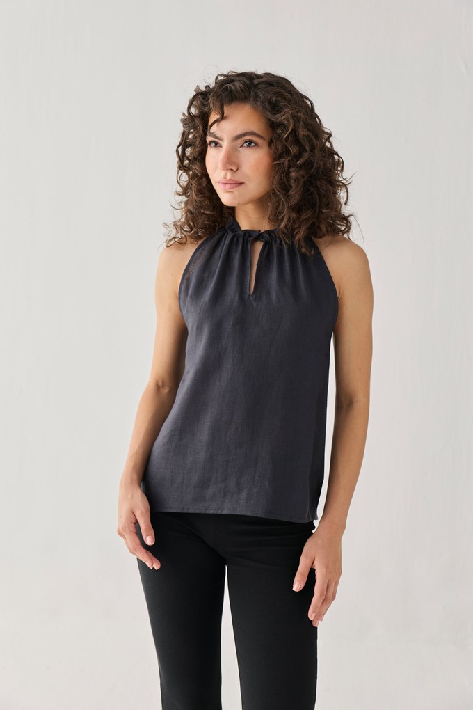 Halter Neck Top in Black from Reistor
