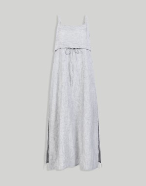 Strappy Pin Striped Maxi Dress from Reistor