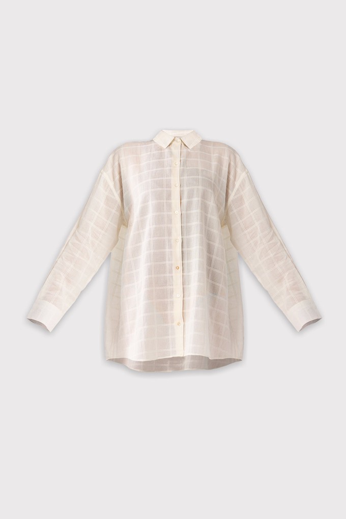 Oversized Shirt in Textured Checks from Reistor