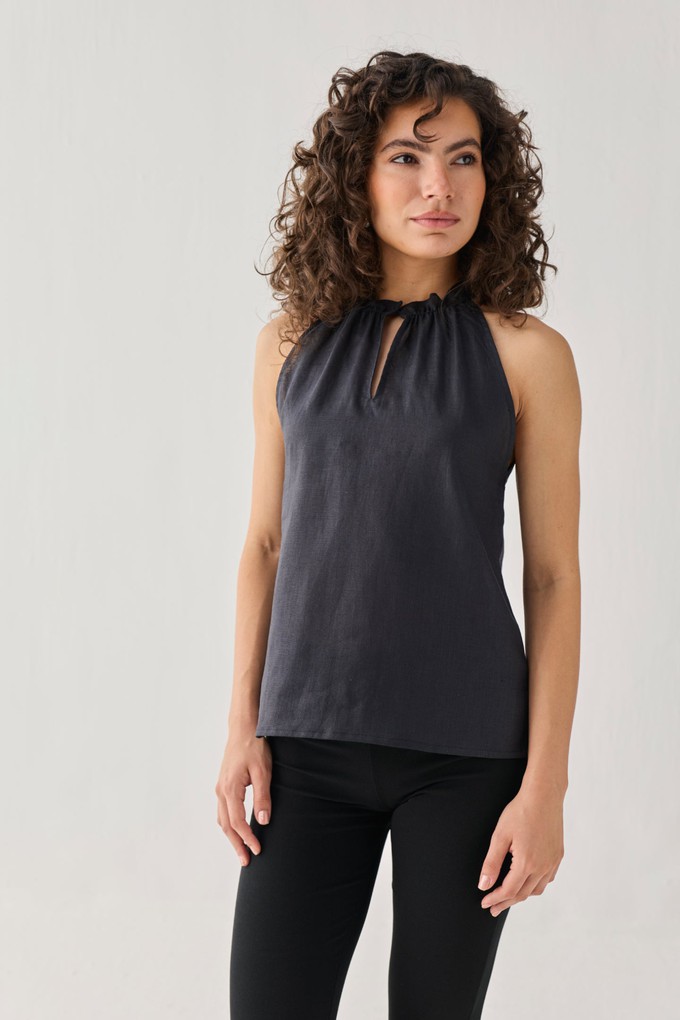 Halter Neck Top in Black from Reistor