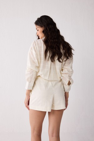 Regular fit Shorts in Textured Cotton from Reistor