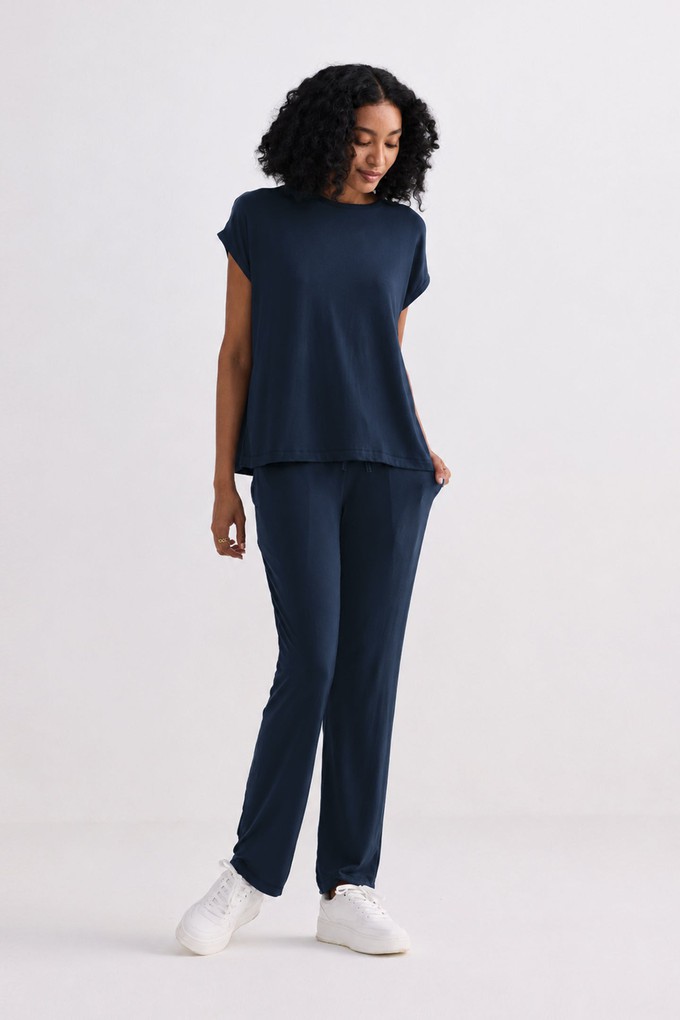 Relaxed Tee Set In Navy from Reistor