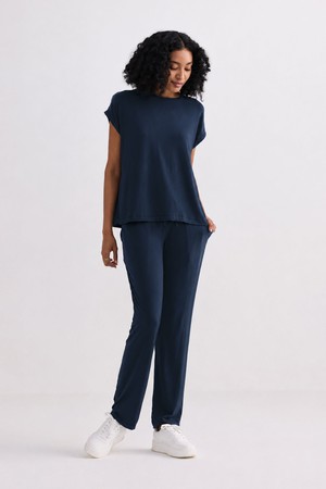 Relaxed Tee Set In Navy from Reistor