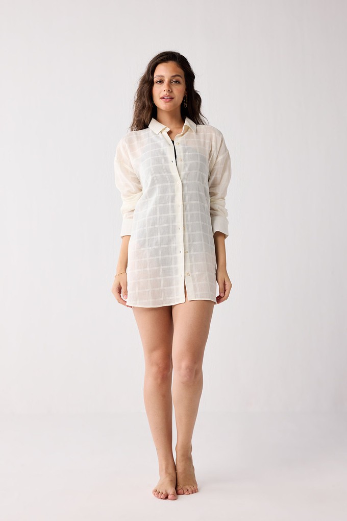 Oversized Shirt in Textured Checks from Reistor